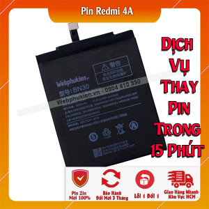 Pin Webphukien cho Xiaomi Redmi 4A  Việt Nam (BN30) - 3120mAh 